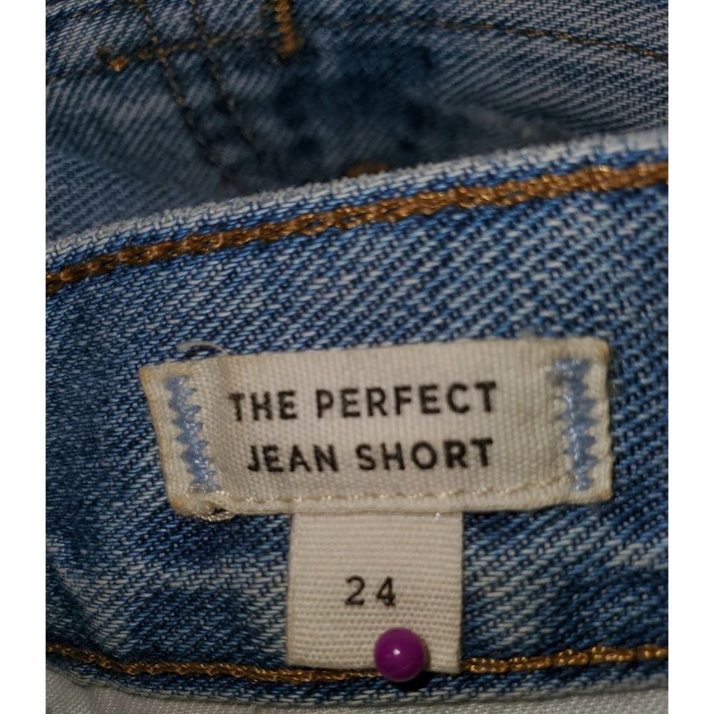 Madewell Women's The Perfect Jean High Rise Distressed Shorts Light Wash  Sz 2 - Picture 8 of 11